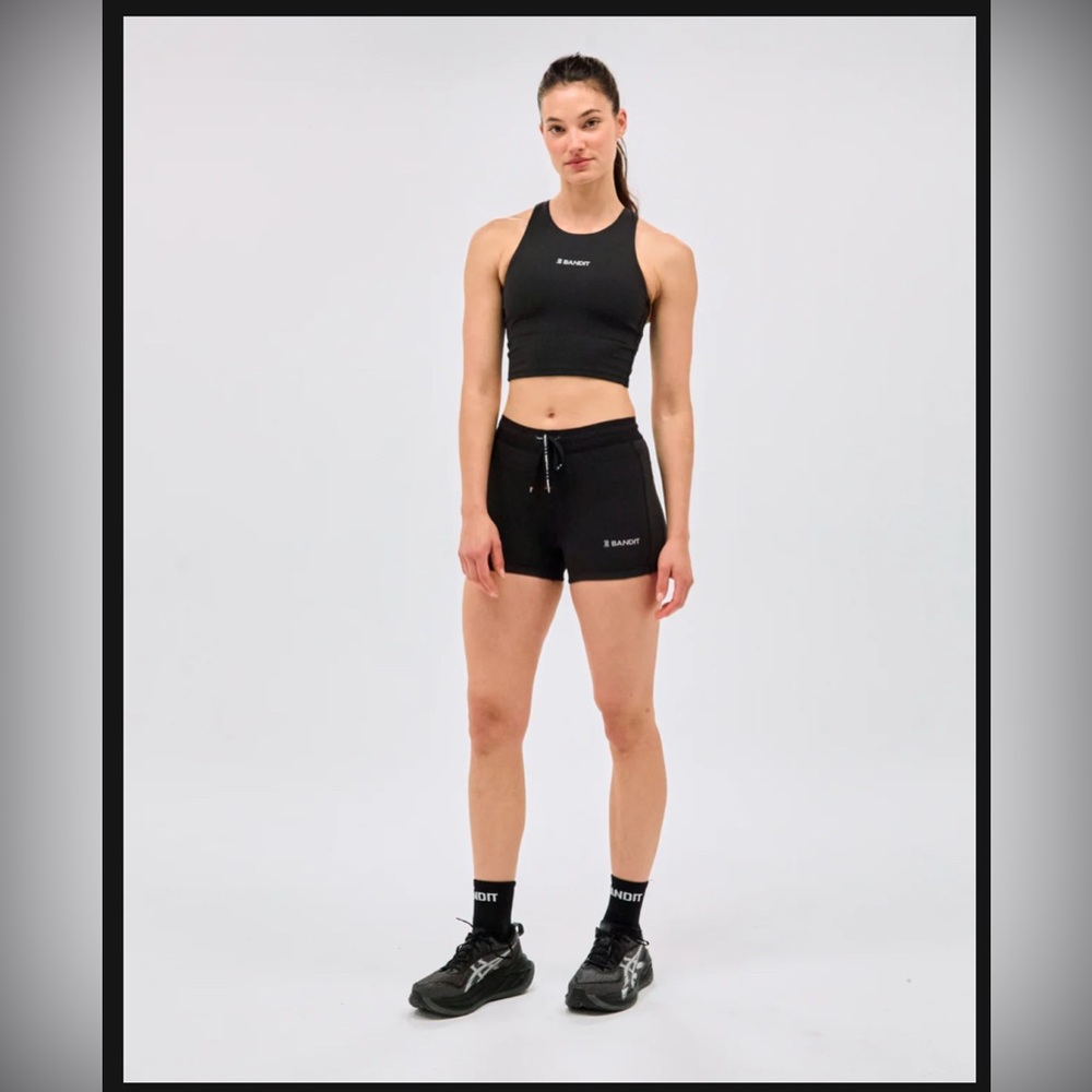 BANDIT RUNNING 3" WOMEN'S COMPRESSION SHORTS - BLACK - SIZE S